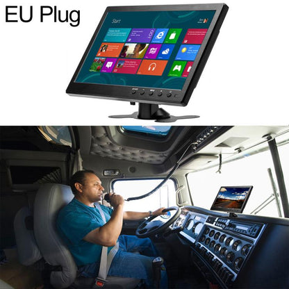 10.1-inch reversing camera display with touchscreen and black stand