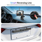 Rear backup camera bar with wireless monitor showing a road view
