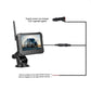 Backup camera monitor with power cable for 12–24V connection and antenna
