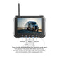 5-inch backup camera monitor with buttons and adjustable rear camera mounting