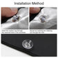 Car rear windshield sunshade curtain with suction cup retaining pin detail