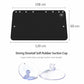 Black rear window sunshade with suction cups, 108 cm by 120 cm dimensions