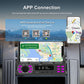 Single-DIN car Bluetooth MP3 player with phone holder, map on screen