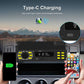 Single-DIN car Bluetooth MP3 player with Type-C charging and USB/SD ports