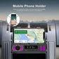 Single-DIN car Bluetooth MP3 player FM radio with mobile phone holder bracket on dash