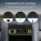 Single-DIN car Bluetooth MP3 player with USB, AUX, and card play interface ports