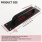 Black door pull handle with wide grip and rectangular base plate with screw holes.