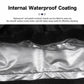 Black helmet bag interior lining with waterproof coating texture close-up