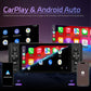 5-inch single din Android car stereo with touchscreen showing phone and navigation app icons