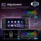 5-inch single din Android car stereo head unit with touchscreen audio equalizer view