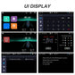Motorcycle wireless navigator screen with CarPlay home and phone contact app panels