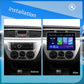 Single DIN MP5 car stereo with 10.1-inch touchscreen, installed in car dash
