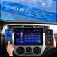 Single DIN car MP5 stereo with 10.1-inch touchscreen and wireless Bluetooth phone control