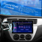 10.1-inch single-DIN car stereo with steering wheel control screen interface