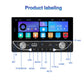 6.9-inch car MP5 receiver front connector labeling diagram for inputs