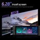 Single-DIN car touchscreen head unit with 6.28-inch display and HD video preview