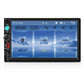Black 7-inch dual-DIN car MP5 player touchscreen unit with side control panel