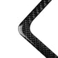 Carbon fiber-look curved trim sticker section for reading light bezel