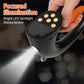 Smart anti-tug remote controller with built-in LED spotlight and orange grip