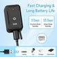 Black GPS tracker with charging cable and Type-C connector