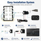 Car seat massage kit with air pads, controller, wiring harness, and seat switch for installation