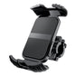 Motorcycle phone navigation holder with rear mount, adjustable side clamp for phone
