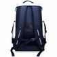 Komers paddle sports backpack, navy back panel with padded shoulder straps and rear pocket