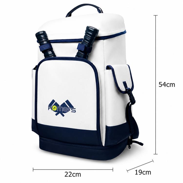 Komers paddle sports backpack, white and navy, size 54x22x19 cm