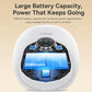 Airbag hand massager with visible internal circuitry and 2000mAh battery panel