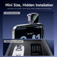 Yesido mini hidden installation car adapter mounted near charging area, compact dark device
