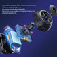 Black mini security camera with side vents and circular rotating mount