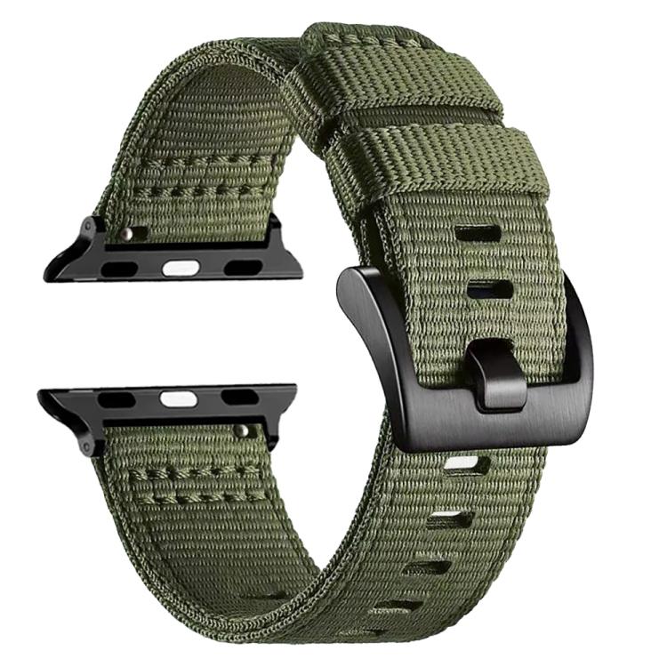 Canvas Nylon Pin Buckle Watch Band, For Apple Watch 46mm / 49mm / 45mm / 44mm