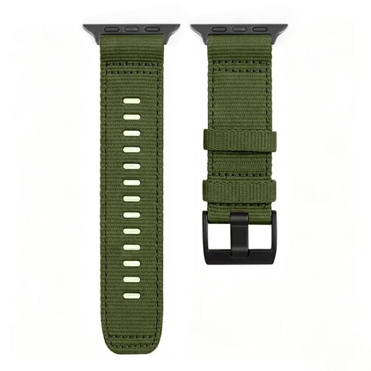Canvas Nylon Pin Buckle Watch Band, For Apple Watch 46mm / 49mm / 45mm / 44mm