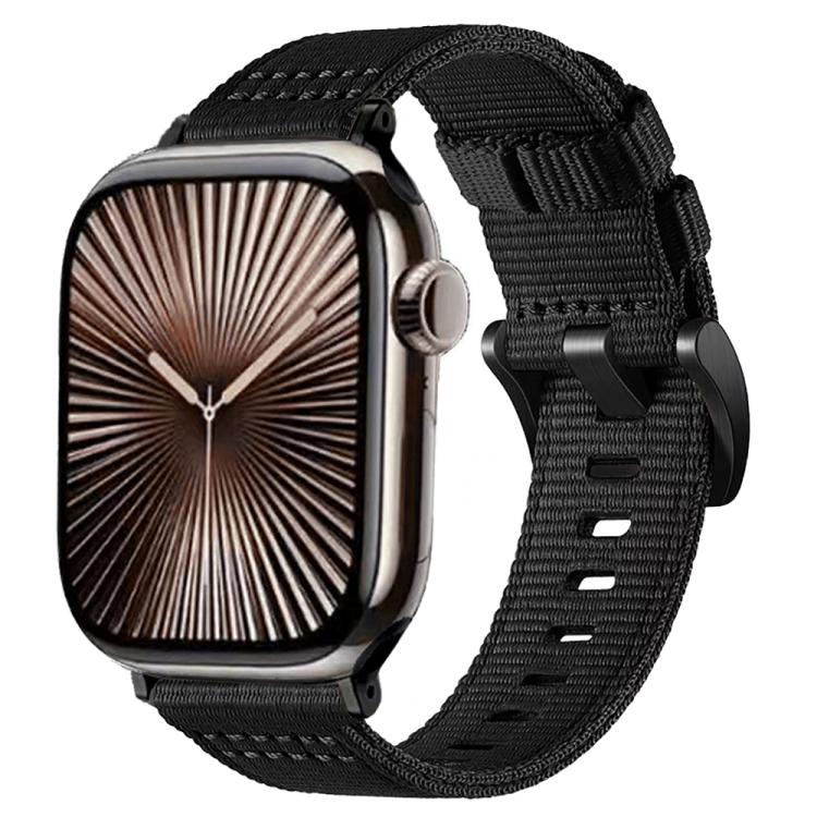Canvas Nylon Pin Buckle Watch Band, For Apple Watch 46mm / 49mm / 45mm / 44mm