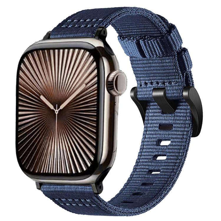 Canvas Nylon Pin Buckle Watch Band, For Apple Watch 46mm / 49mm / 45mm / 44mm
