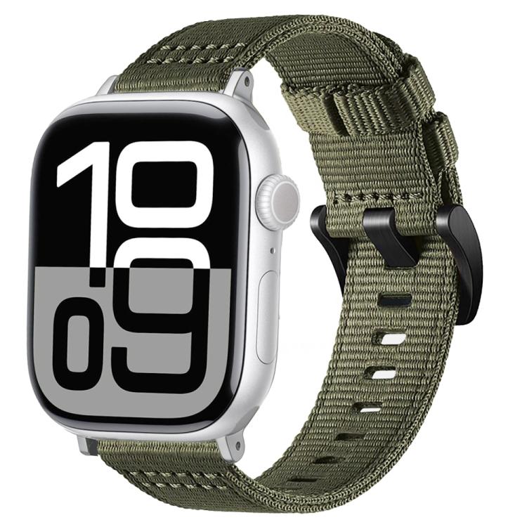 Canvas Nylon Pin Buckle Watch Band, For Apple Watch 46mm / 49mm / 45mm / 44mm