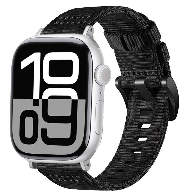 Canvas Nylon Pin Buckle Watch Band, For Apple Watch 46mm / 49mm / 45mm / 44mm