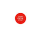 Red engine start/stop push button disc with START ENGINE STOP lettering