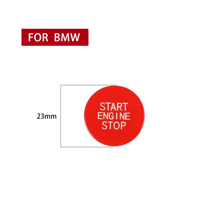 BMW engine start/stop button, red 23mm round push button