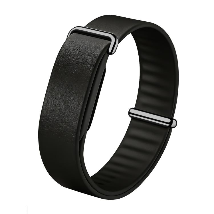 Solid Color PU Leather Loop Watch Band, For Google Fitbit Air
