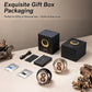 Black car aromatherapy ornament gift set with gold logo, round pieces and number plate