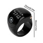 Black smart prayer ring counter with button and curved screen window