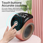 Rose gold smart prayer ring counter being tapped on the touch button