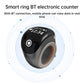 Black smart Bluetooth electronic prayer ring counter with button and centered display