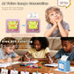 Kids AI printer with purple body and color screen, showing a drawing preview