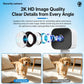Wireless window security camera with multi-lens imaging design illustration
