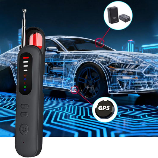 Handheld infrared magnetic camera detector with long antenna and LED indicator lights