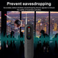 Handheld privacy camera detector with antenna, central LED bar, and side control buttons