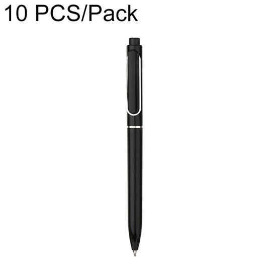 Black retractable gel pen, 0.5mm bullet tip