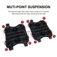 Black tank vest bag with multi-point strap suspension and secure buckle points